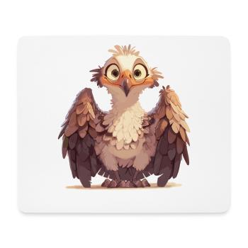 Vautour - Tapis de souris (format paysage) - blanc - Devant