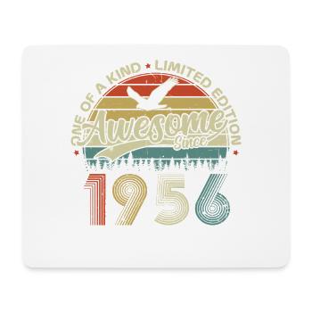 1956 Vintage Jahrgang Retro Geburtstag Geschenk - Mousepad (Querformat) - Weiß - Vorne