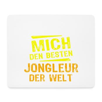 Don du Jongleur - Tapis de souris (format paysage) - blanc - Devant
