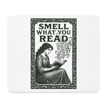 Sens ce que tu lis | Odeur de livre - Tapis de souris (format paysage) - blanc - Devant