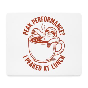 Maximum performance at lunchtime | Burnout Joke - Mouse Pad (horizontal) - white - Front