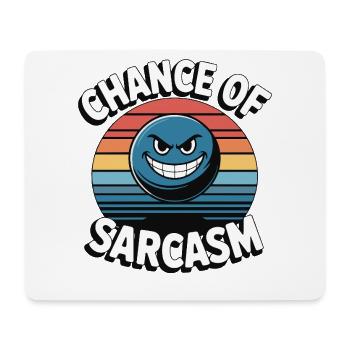 Chance of Sarcasm - Retro Grin - Mouse Pad (horizontal) - white - Front