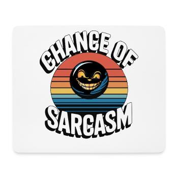 Chance of Sarcasm - Retro Grin - Mouse Pad (horizontal) - white - Front
