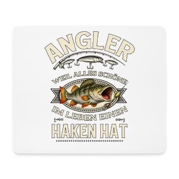 Cadeau de pêche pour pêcheur Man Angler - Tapis de souris (format paysage) - blanc - Devant