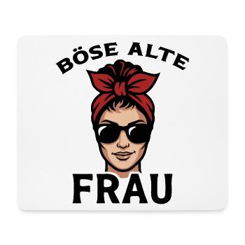 Nasty Old Woman with Sunglasses with Scarf - Mouse Pad (horizontal) - white - Front