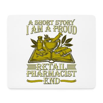 Retail Pharmacist A Short Story Medication Expert - Mousepad (Querformat) - Weiß - Vorne