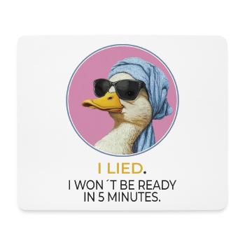Stylish Duck – I Song Statement Design - Mouse Pad (horizontal) - white - Front