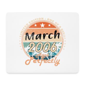 20e anniversaire mars 2006 - Tapis de souris (format paysage) - blanc - Devant