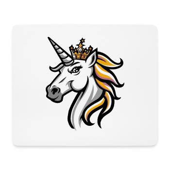 Unicorn Head Crown - Mouse Pad (horizontal) - white - Front
