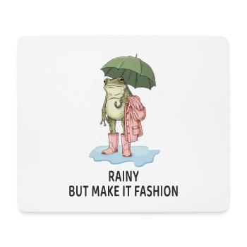 Cool frog- but make it fashion - Mouse Pad (horizontal) - white - Front