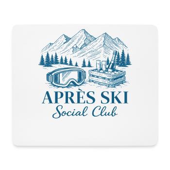 Après Ski Club Ski Party Winter Holiday - Mouse Pad (horizontal) - white - Front
