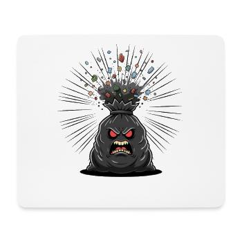 Wutbeutel Ausbruch - Mousepad (Querformat) - Weiß - Vorne