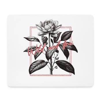 Vintage Floral Design - Mouse Pad (horizontal) - white - Front