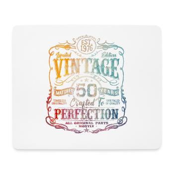 Vintage 1976 Limited Edition 50th Birthday - Mousepad (Querformat) - Weiß - Vorne