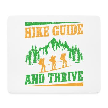 Guide de randonnée Girl Scout et Scout Thrive - Tapis de souris (format paysage) - blanc - Devant