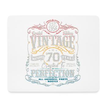Édition limitée vintage 1956 70e anniversaire - Tapis de souris (format paysage) - blanc - Devant