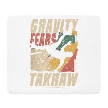 Sepak Takraw Gravity Fears Takraw - Mouse Pad (horizontal) - white - Front