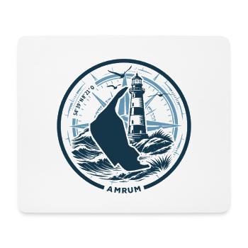 Amrum | Wenn die Insel ruft - Wellen Nordsee - Mousepad (Querformat) - Weiß - Vorne
