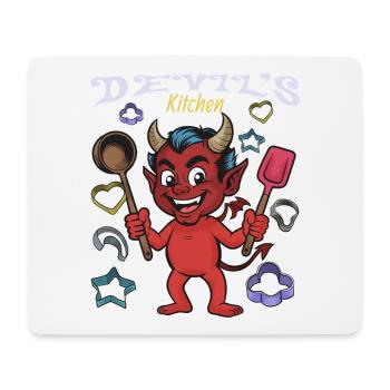 Devil's Kitchen Cooking Devil - Mouse Pad (horizontal) - white - Front