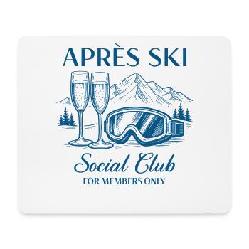 Après Ski Social Club For Members Only - Mouse Pad (horizontal) - white - Front