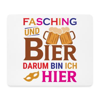 Carnival and beer, that's why I'm here - Mouse Pad (horizontal) - white - Front