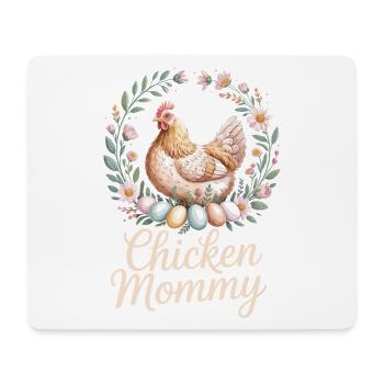 Poulet Maman Poulets Maman Maman Femme de fermier Fête des Mères Poulet pour la fête des mères - Tapis de souris (format paysage) - blanc - Devant