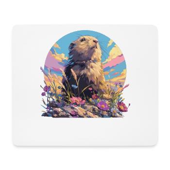 Lemmings Lemming - Mouse Pad (horizontal) - white - Front