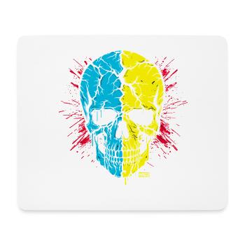 Skull - Mouse Pad (horizontal) - white - Front