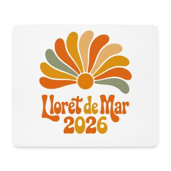 Lloret de mars 2026 Retro Blossoms - Tapis de souris (format paysage) - blanc - Devant
