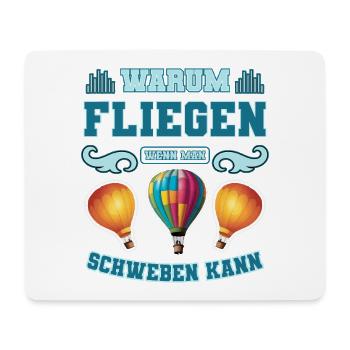 Ballon - Tapis de souris (format paysage) - blanc - Devant
