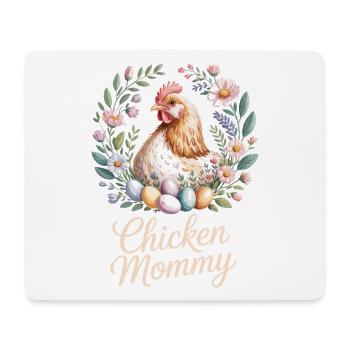 Poulet Maman Poulets Maman Maman Femme de fermier Fête des Mères Poulet pour la fête des mères - Tapis de souris (format paysage) - blanc - Devant
