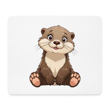 Héroïne Câlin Vipère Renifle - Tapis de souris (format paysage) - blanc - Devant
