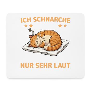Schlafende Katze Müde Haustier Kuscheln - Mousepad (Querformat) - Weiß - Vorne
