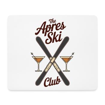 La fête du club de ski après Ski Sports Montagnes - Tapis de souris (format paysage) - blanc - Devant