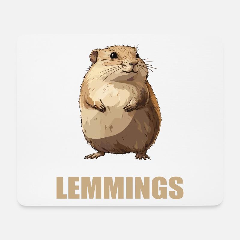 Lemmings Lemming - Mouse Pad (horizontal) - white