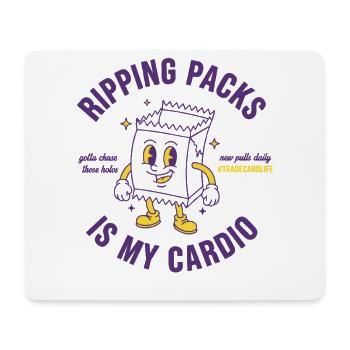 Packs zu rippen ist mein Leben als Cardio-Sammelkarten - Mousepad (Querformat) - Weiß - Vorne