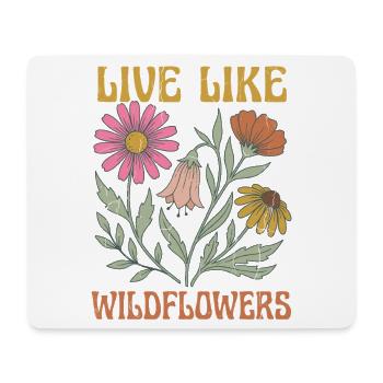 Floral Statement Shirt for Nature Lovers - Mouse Pad (horizontal) - white - Front