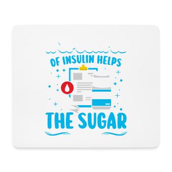 Diabetes type 1 diabetic - Mouse Pad (horizontal) - white - Front