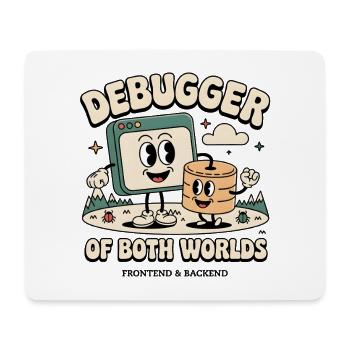Debugger beider Welten | Debugging Dev - Mousepad (Querformat) - Weiß - Vorne