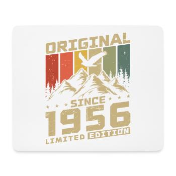 Cadeau d’anniversaire original vintage de 1956 - Tapis de souris (format paysage) - blanc - Devant