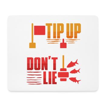 Eisangeln Tip Up Don't Lie - Mousepad (Querformat) - Weiß - Vorne