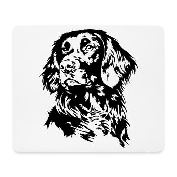 Deutsch Langhaar Portrait Jagdhunde Hunde Wilsigns - Mousepad (Querformat) - Weiß - Vorne