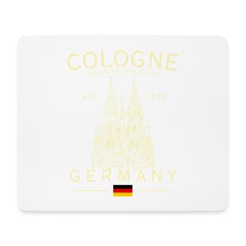 Cologne Germany Kölner Dom Cathedral Souvenir - Mousepad (Querformat) - Weiß - Vorne