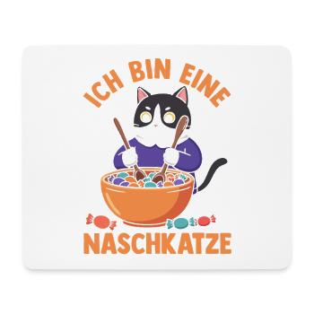 Süschigkeiten Naschkatze Süßes Mädchen - Mousepad (Querformat) - Weiß - Vorne