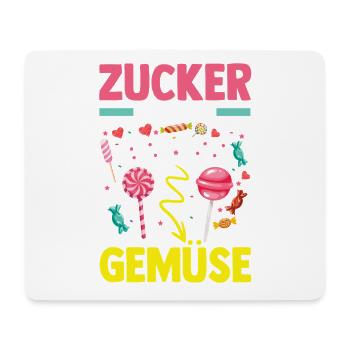 Süschigkeiten Naschkatze Süßes Mädchen - Mousepad (Querformat) - Weiß - Vorne