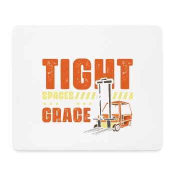 Forklift Driver English Saying Forklift - Mouse Pad (horizontal) - white - Front