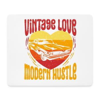 Auto Restauration Vintage Love - Mousepad (Querformat) - Weiß - Vorne