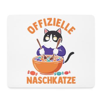 Süschigkeiten Naschkatze Süßes Mädchen - Mousepad (Querformat) - Weiß - Vorne