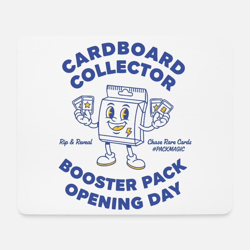 Eröffnungstag des Cardboard Collector Booster Packs - Mousepad (Querformat) - Weiß