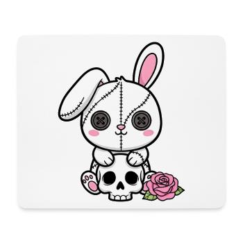 Goth Bunny Horror Rabbit Gothic Creepy Creepy - Mouse Pad (horizontal) - white - Front